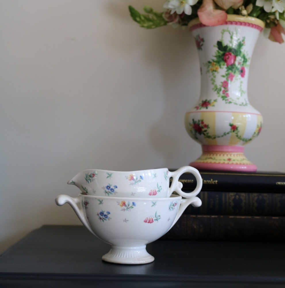 Harmony House Monticello Creamer & Sugar Bowl